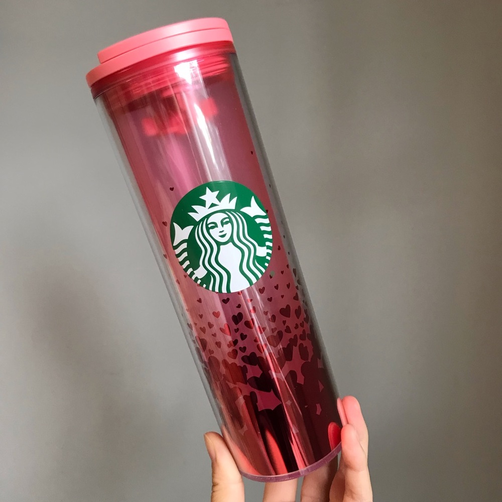Starbucks Pink Heart Valentine’s Cup Tumbler Grande
